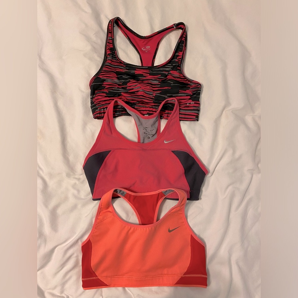 3 Women’s Sports Bras, S/M